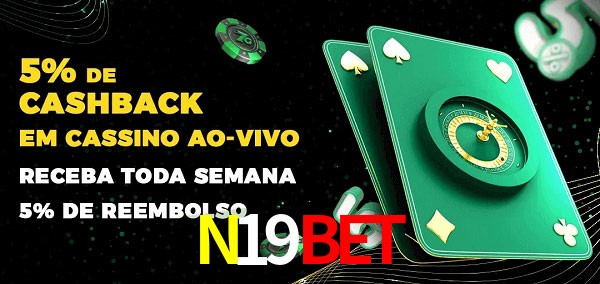 Promoções do cassino ao Vivo N19Bet